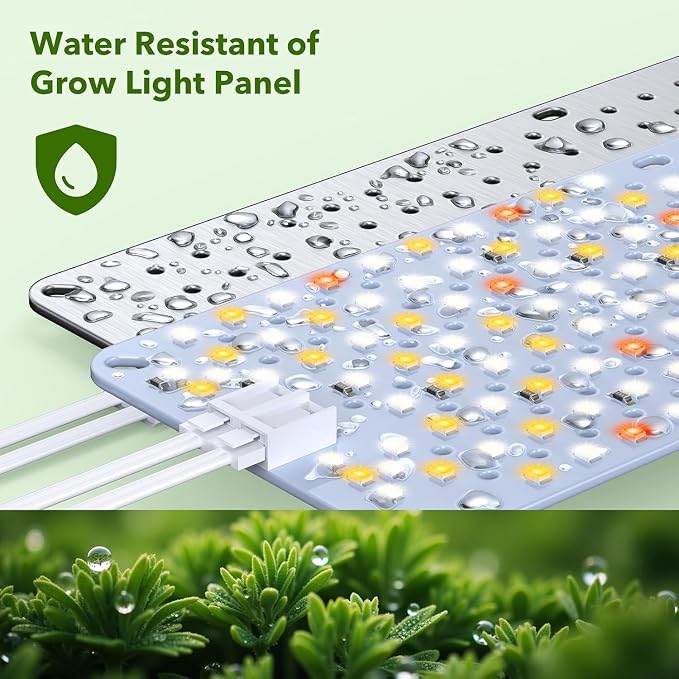SDOVUERC Full Spectrum 1920 LEDs Grow Lights, 100W Plant Grow Lights for Indoor Plants with Daisy Chain Function, Sunlike Spectrum,4/8/12/16/20H Timer for Seed Starting(Pack10)
