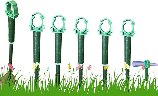 3/4” Garden Hose Guide Holder to Keep Hose Off Lawn, Outdoor Garden Hose Support Spike for Hose Off the Lawn Ground Yard Watering Equipment(6pk)