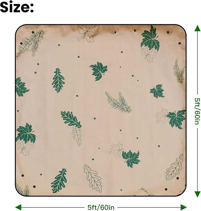 2PCS 5x5FT Extra Large Repotting Mat for Indoor Plants, Heavy Duty Thickened Gardening Mat, Waterproof Plant Transplanting Potting Tray Foldable