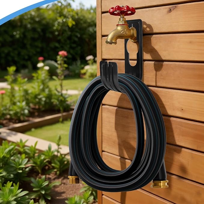 75FT Non-Expanding Garden Hose, Ultra Lightweight Water Hose, Durable & Flexible Hose, Easy to Store and Carry, All-Weather Outdoor Hose for Lawn & Garden, Car Washing