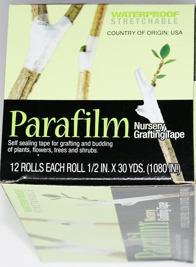 Parafilm Nursery Grafting Tapes (12 Rolls; 0.5"Wide X 1080" Long Per Roll)