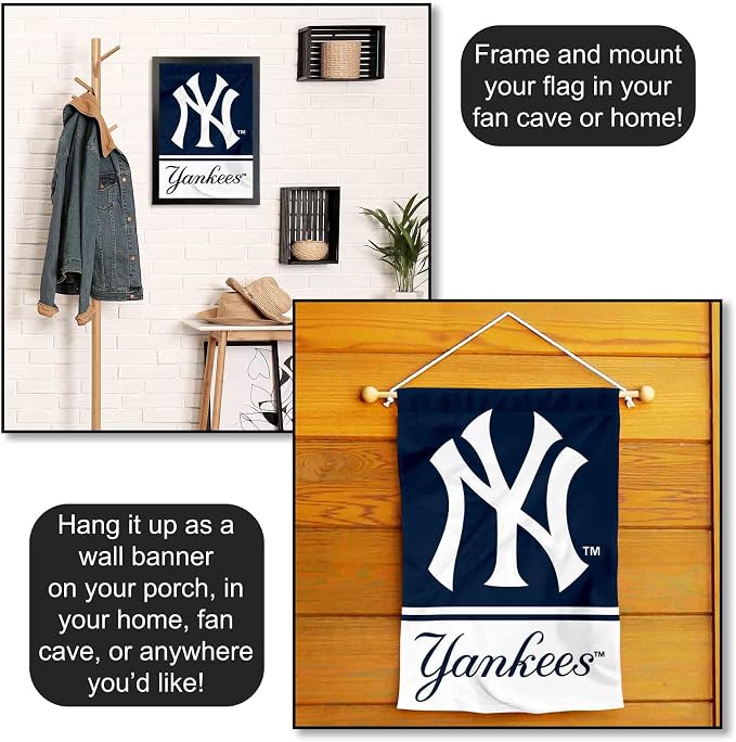Yankees Double Sided Garden Flag