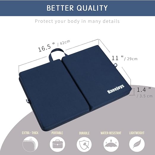 Bath Kneeler Pad Kneeling Pad Knee Pads for Women Knee Pads for Men Bath Kneeler Baby Bath Kneeler Kneeling Pad for Bathing Baby Garden Kneeling Pads Yoga Knee Cushion (Navy Blue)
