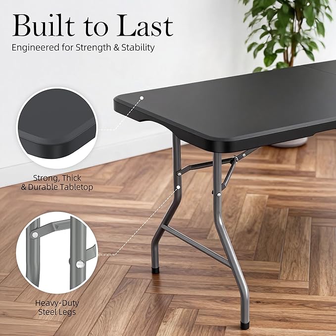 RUIE Folding Table (5ft Black)