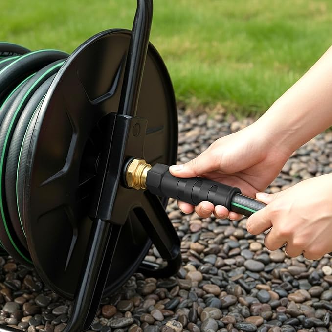 Heavy Duty Garden Hose 70ft, NON-EXPANDABLE Flexible Water Hose, Kink Resistant Lightweight Hybrid Hose, Leakproof Hose Male to Female Fittings