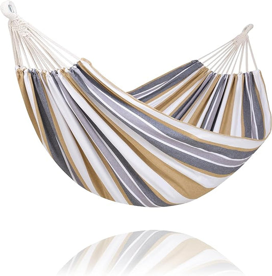 SUNCREAT Hammocks Outdoor Hammock for Trees, Porch Hammock Portable, Coffee
