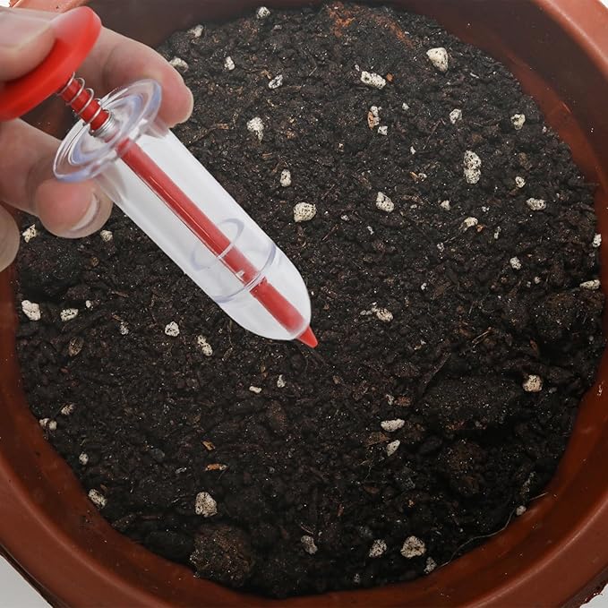 2PCS Mini Sowing Seed Dispenser, Small Seed Spreader Handheld, Mini Garden Spreader for Grass, Spinach, Carrot and Lettuce Seeds (Red)