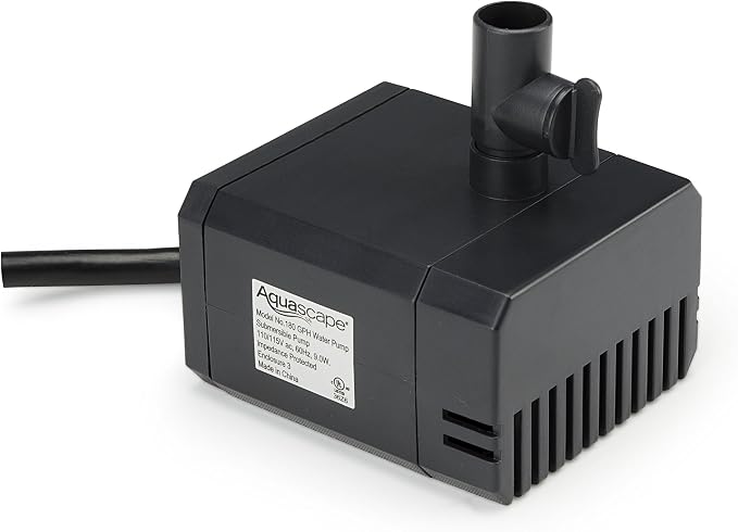 Aquascape Submersible 180 GPH Water Pump for Fountains, Waterfalls, Aquatics and Filters | 91025