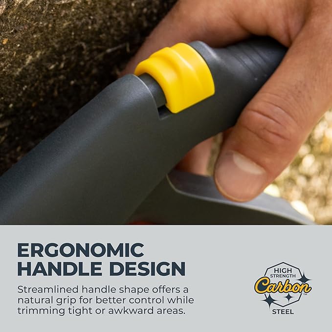 Woodland Tools Regular Duty Grass Shears – Fixed Steel Blades, Lightweight Manual Grass Clippers with Ergonomic Handle for Trimming Around Beds, Edging Paths, and Tight Spaces