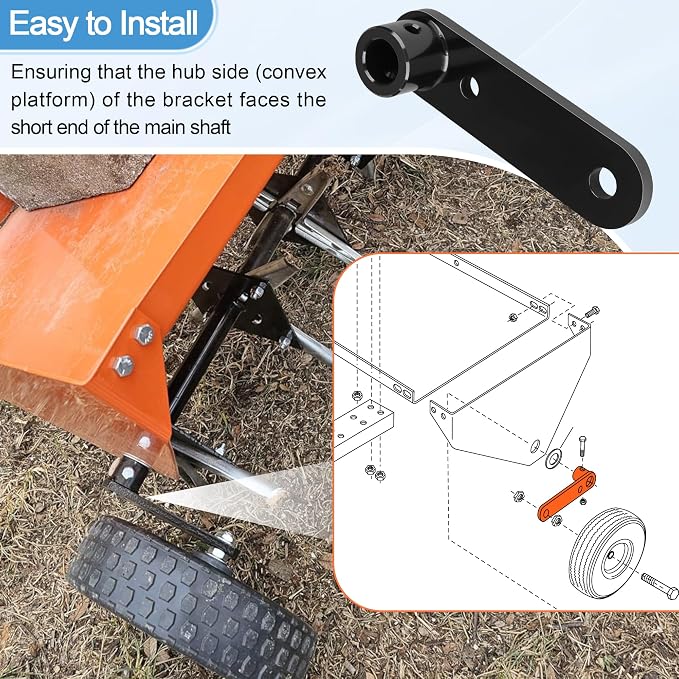 63931 Wheel Bracket Assembly for Agri-Fab, Parts Fit for Agri-Fab - Lawn Plug Aerator Replacement Parts Replacement 48" Plug Aerator 45 0299(2 Pack Hitch)