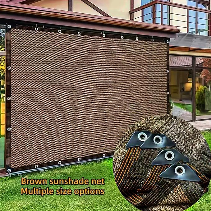 80% Sunblock Shade Cloth Net Resistant - 18x22Ft Garden Shade Mesh for Plant Cover, Greenhouse, Chicken Coop, Kennels, Tomatoes Plants