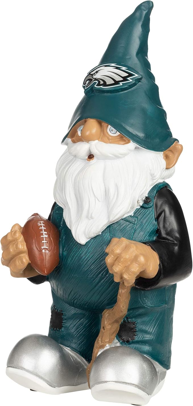 NFL Resin 11.5" Team Logo Outdoor Garden Statue Gnome
