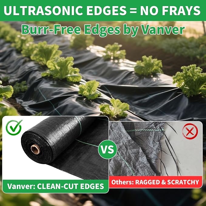 3ft x 250ft Weed Barrier Landscape Fabric Heavy Duty,3.2 OZ Premium Garden Weed Blocker Fabric for Weed Control, Plastic Ground Cover with Woven Weed Cloth,Durable Landscaping Fabric