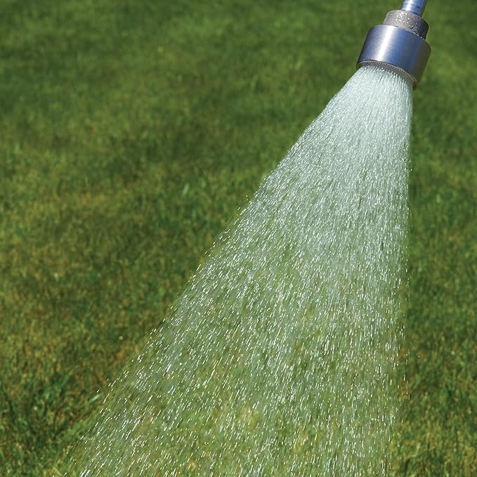 18-inch Soft Rain Watering Wand with Shut Off Valve, 400 Holes Per Inch,Lightweight and Durable Metal Gentle Watering Wand Perfect for Hanging Baskets, Planters, Garden, Shrubs and Seedbed