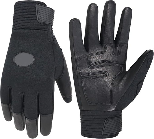 HANDLANDY Work Gloves for Men & Women, Utility Mechanic Working Gloves Touch Screen, Flexible Gardening Gloves for Yard