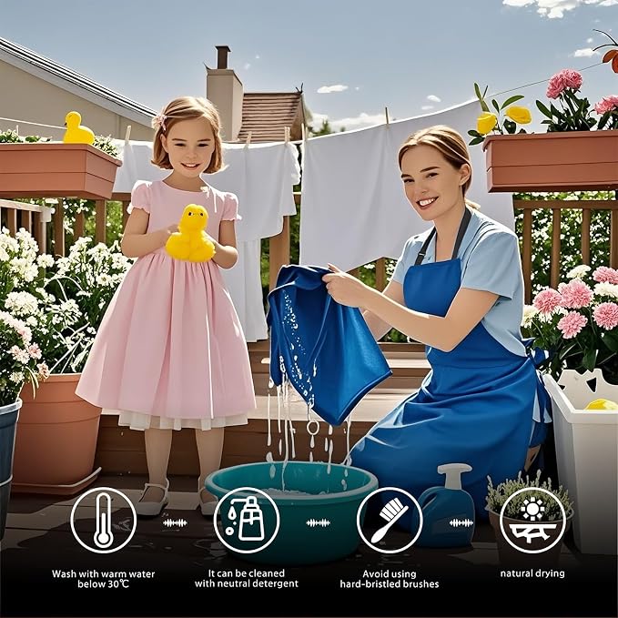 GoldPig Heavy-Duty Waterproof Apron, Chemical Resistant Rubber Vinyl for Industrial, Lab, Kitchen, Butcher & Grilling (40")
