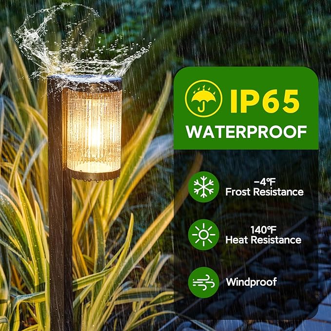 ELECLINK Solar Pathway Lights Outdoor, 10 Pack Upgraded Outdoor Solar Lights for Outside Super Bright Up to 12Hrs, IP65 Waterproof Solar Garden Lights for Path Driveway Walkway Sidewalk Decor