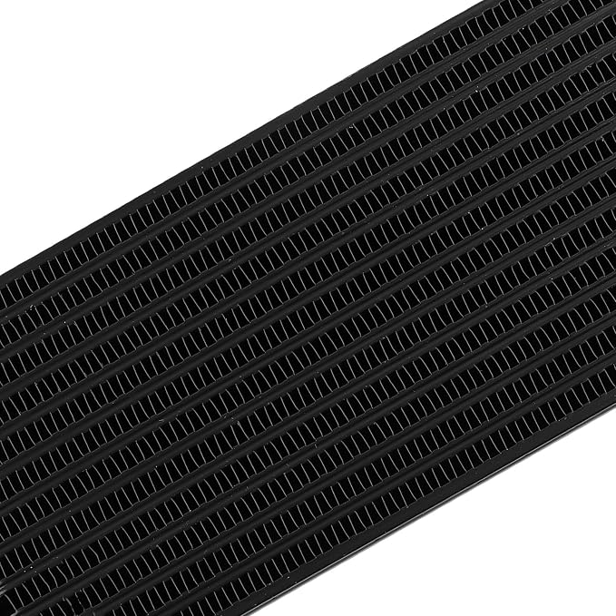 maXpeedingrods Universal 13 Row 10AN Transmission Engine Oil Cooler Kit, Radiator Oil Cooler Condenser, Stacked Plate Aluminium Alloy Black Engine Transmission