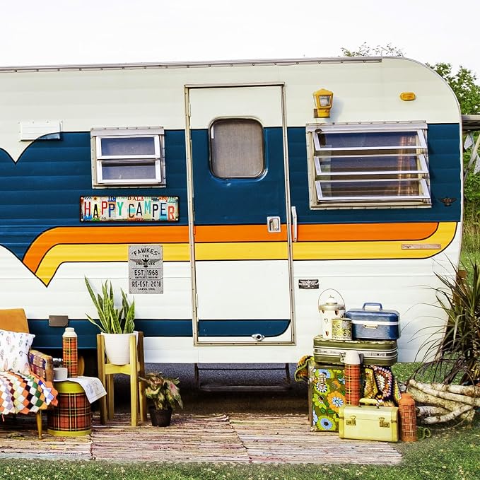 Camping Essentials Gear RV Accessories for Inside Camper Decor Must Haves Funny Stuff Cool Gifts for Men Travel Trailers Bedroom Wall Art