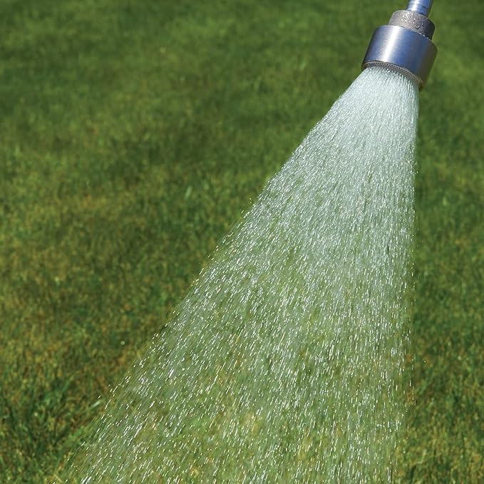 18-inch Soft Rain Watering Wand with Shut Off Valve, Lightweight and Durable Metal Gentle Watering Wand Perfect for Hanging Baskets, Planters, Garden, Shrubs and Seedbed
