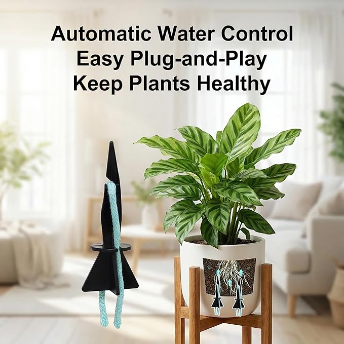 Plants 12 Pcs Self Watering Spikes for Indoor Outdoor Plants Adjustable Automatic Plant Stakes Devices Slow Release Valve DIY Drip Irrigation Vacation Fits Most Bottles
