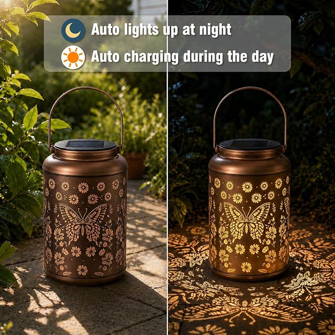 Cawalap Birthday Day Gifts for Women, Cat Solar Lanterns Outdoor