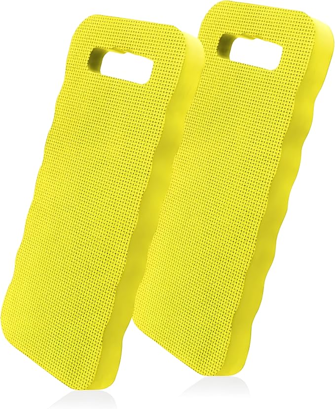 Bexter Foam Garden Kneeling Pads (2-Pack) – Thick, Lightweight Cushion for Gardening, Cleaning, Exercise – 15.75'' x 7'' x 0.68'' – Assorted Colors: Blue, Pink, Yellow, Green