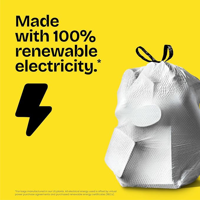 Glad ForceFlex Tall Kitchen Trash Bags, 13 Gallon, Gain Fresh Clean, 40 Count (Package May Vary)