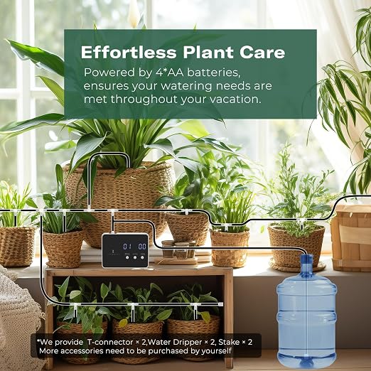 THIRDREALITY Zigbee Smart Watering Kit Pro for Potted Plants, Indoor Plant Watering System, Hub Needed, Compatible with Echo Devices with Zigbee Hub Built-in,Home Assistant,SmartThings, Hubitat, Homey
