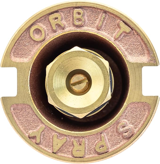 10-Pack Orbit 54070 Brass Pop-Up Flush Head Sprinkler with Full Pattern Spray Nozzle