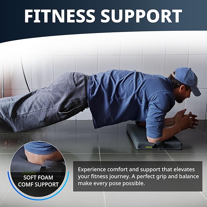 Garden Kneeling Pad for Knee, Extra Thick Kneeling Pad, Bath Kneeler Pad, Water Resistant Soft Memory Foam Cushioning for Workout, Yoga, Bathing, Physical Therapy, Prayer Pillow, Dark Gray