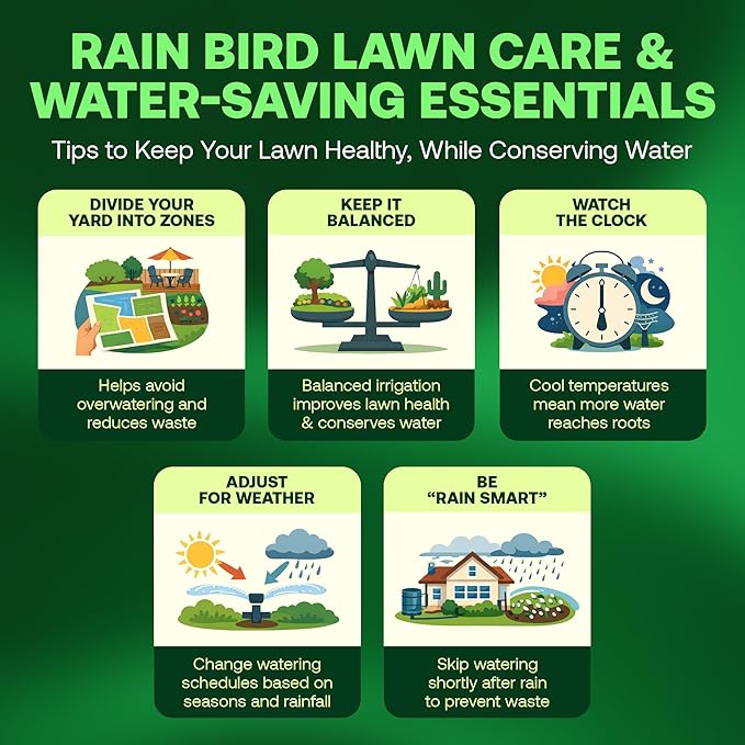 Rain Bird 1804QDPRS Pressure Regulated 1800 Series Dual Spray 4 in Pop Up Sprinkler Head, 4 Pack -Water Efficient Lawn Sprinkler with 90 Degree Quarter Pattern, 1/2 in NPT, Up to 15 Ft Spray Distance