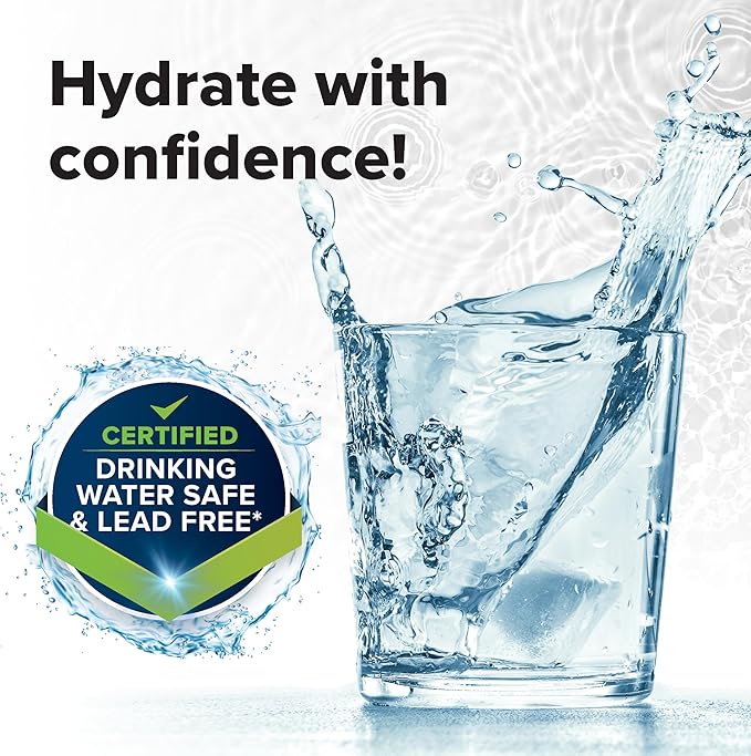 Camco TastePURE 50-Ft RV Drinking Water Hose - Contains No Lead, No BPA & No Phthalate - Features Diamond-Hatch Reinforced PVC Design - 5/8” Inside Diameter, Made in the USA (22793)