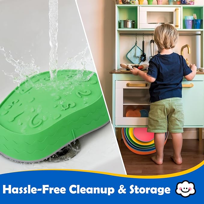 Stepping Stones for Kids - 5 Pack Non-Slip Balance Stepping Stones, Sensory Outdoor Toys for Toddlers Age 3-6, Garden Play Equipment for Promoting Toddler's Balance & Coordination Skills