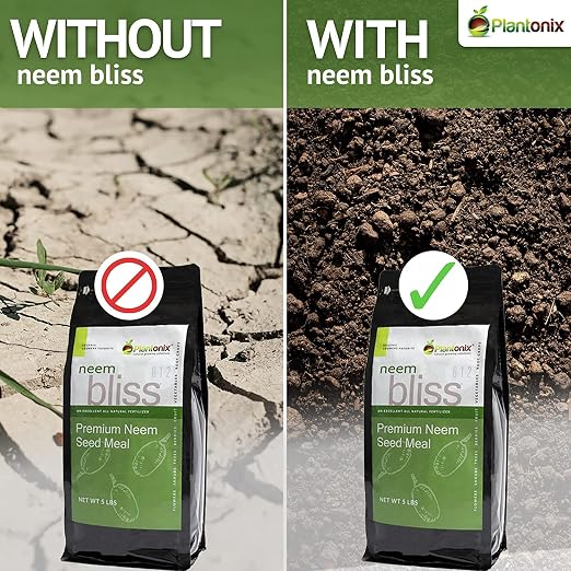 Coco Coir Brick (650gms) + Neem Bliss (1lb) - Organic Coco Coir for Plants & Neem Cake for Plants - Cocopeat Coconut Coir Bricks - Neem Seed Meal - Neem Meal Fertilizer - Garden Soil Potting Soil Mix