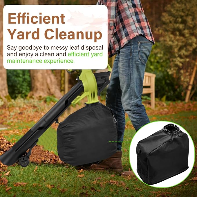 Leaf Bag Replacement Compatible with Ryobi Vacuum - RY40405 RY40405VNM 40V Vac Attack Leaf Blower Vacuum Mulcher, Replaces for Ryobi Part # 205110001