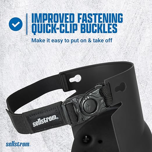Sellstrom Ultra Flex KneePro Hybrid Professional Knee Pads for Men & Women with Built-in Gel Pack & Foam Cushioning & Heavy Duty Hard Outer Shell - Adjustable Straps with Quick-Clips & Ergonomic Metal Hinges - for Construction Work, Gardening, Roofing,...