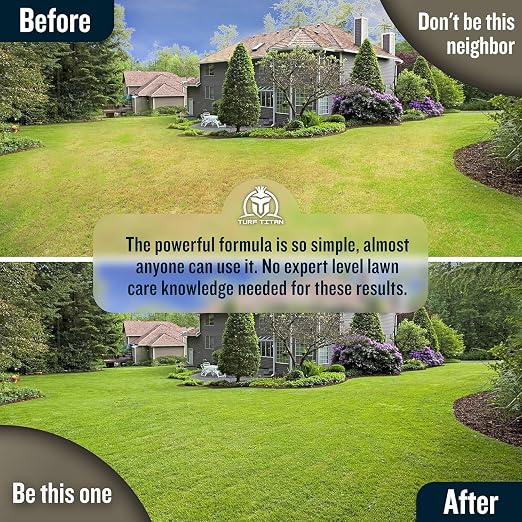 Turf Titan Thatch Buster Liquid Lawn Aerator and Dethatcher (32 oz) with Hose End Sprayer – Liquid Soil Loosener for Compacted & Clay Lawns – Improves Drainage & Root Growth – Covers 6,000 Sq Ft