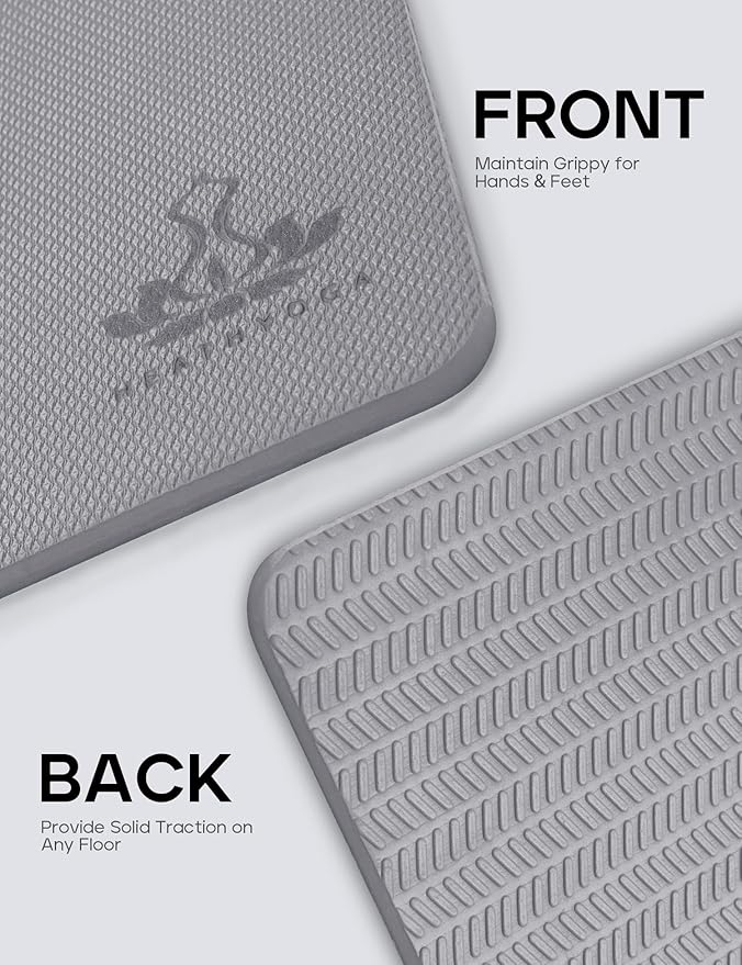 Heathyoga Yoga Knee Pads Cushion Non-Slip Yoga Mat Thick Yoga Accessories for Women Workout Pilates Kneeling Pads for Working out Exercise 26"x10"x0.5"