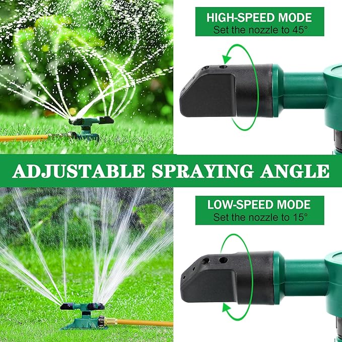 Sprinklers for Yard, Water Sprinkler for Lawn, 360 Degree Rotating Lawn Sprinkler for Yard Large Area, Sprinklers for Kids, Pets Playing