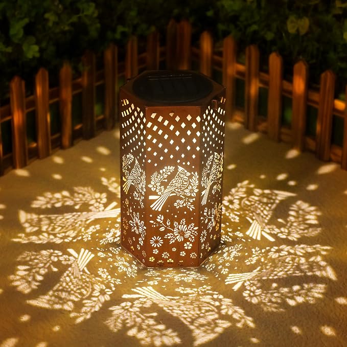 Eandisom Cardinal Bird Solar Lantern Gifts for Women Mom Grandma