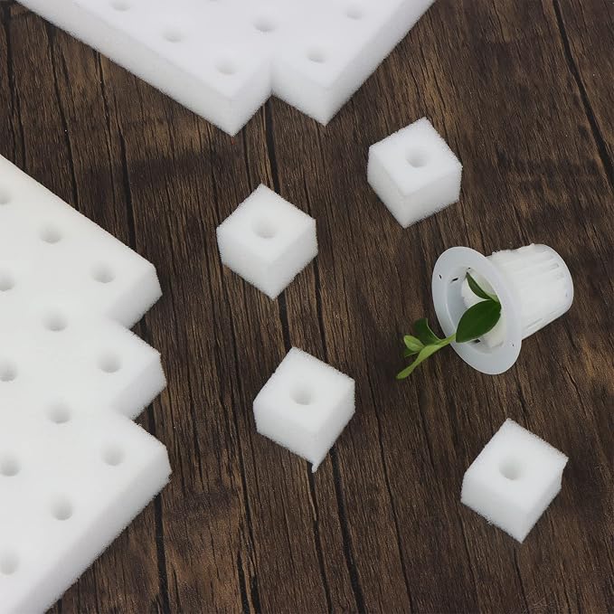 400 Pcs Hydroponic Sponges Planting Gardening Tool Soilless Cultivation Seedling Sponges Cultivation Sponge Greenhouse for Small Bud Growth & Grow Seedlings