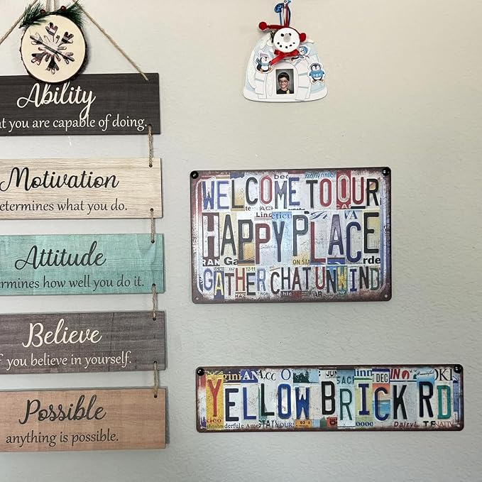 Vintage Welcome To Our Poolside Paradise Wall Decor Metal Sign Tin Signs - Swimming Grilling Chilling
