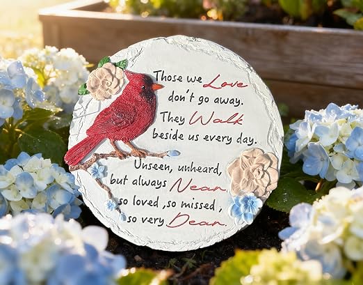 Memorial Garden Stone Memorial Stepping Stone Plaque Sympathy Gifts for Loss of Loved One Condolence Bereavement Gift for Garden Outside Lawn Home Decor