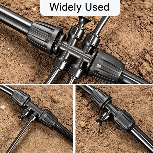 1/4 Inch Quick Connect End Plugs, Durable End Closure Fittings for Drip Irrigation Tee Connectors, Outdoor Garden Irrigation Accessories