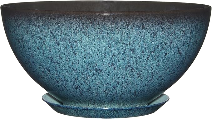 Classic Home & Garden by Growscape Rosie Modern Planter(10” Indigo Speckle)