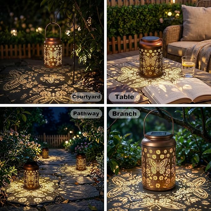 Cawalap Birthday Day Gifts for Women, Cat Solar Lanterns Outdoor