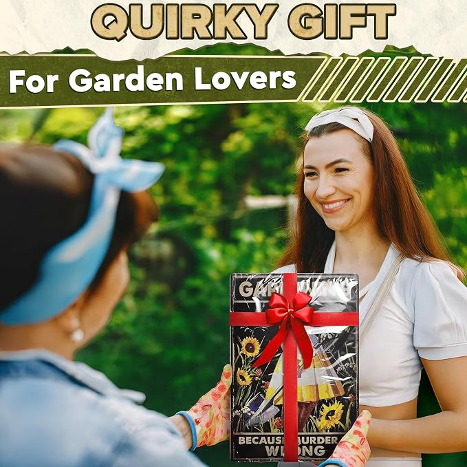 Funny Garden Signs for Outside - Gardening Because Sign 8x12 In Vintage Funny Metal Signs for Outside - Unique Gardening Gifts for Women Who Love Garden | Gardener's Backyard, Patio and Porch Decor