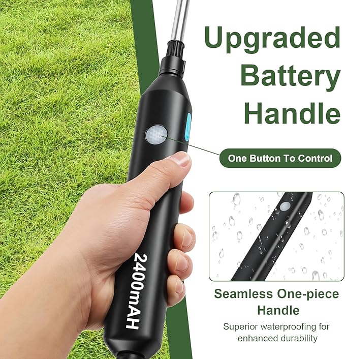 DZ Duozhan Electric Garden Sprayer Kit: Portable Rechargeable with Choice of 3 Hose Lengths (9.8/16.4/32.8ft), Telescopic Wand & Adjustable Nozzles for Yard Lawn Plant Watering and Cleaning