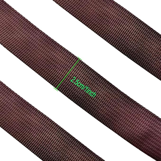 1 Roll 65.6 Feet Tree Tie for Plant Support Garden Strap 1 Inch Width Staking and Guying Material 1,800 Lbs Strength (Coffee)